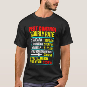 Grappige mannen ongediertebestrijding verdelger ve t-shirt