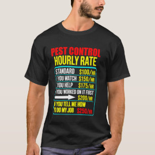 Grappige mannen ongediertebestrijding verdelger ve t-shirt
