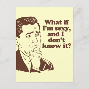 Grappige Mannen Retro Style Humor Briefkaart