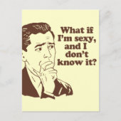 Grappige Mannen Retro Style Humor Briefkaart (Voorkant)