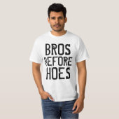 Grappige Mannen T-shirts, BROS VOOR HOES T-shirt (Voorkant volledig)