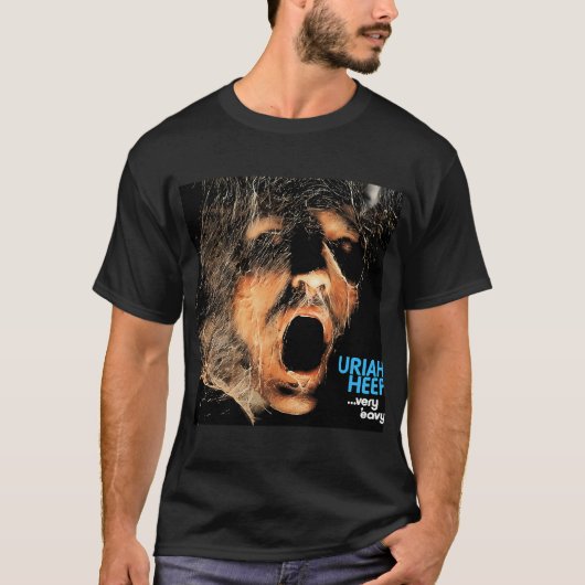 Grappige Mannen Uriah Progressieve Heep Rock Gesch T-shirt (Voorkant)