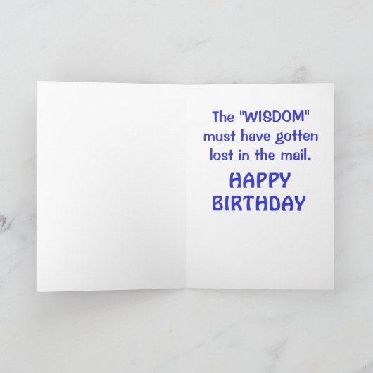 Grappige Mannen verjaardag Kaart (Binnen)