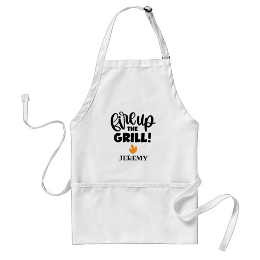 Grappige Man's BBQ Keuken Schort (Voorkant)
