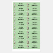 Grappige marabou ooievaar cartoon gepersonaliseerd labels (Vel)