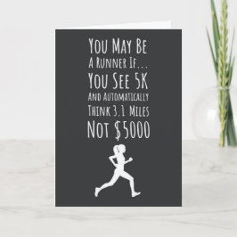 Grappige Marathon Hardloop Kaarten Humor Fitness H