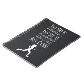 Grappige Marathon Running Gifts Quote Gezegde Runn Notitieboek (Linkerzijde)