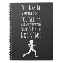 Grappige Marathon Running Gifts Quote Gezegde Runn Notitieboek