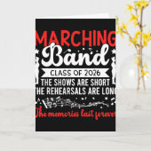 Grappige Marching Band Senior 2026 Cl Van 2026 Kaart (Gele Bloem)
