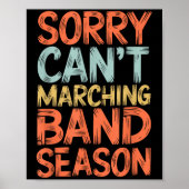 Grappige marching band Sorry dat ik het niet kan h Poster (Voorkant)