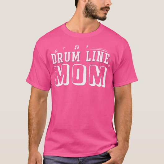Grappige Marching Band T Shirten Drum Line Mom Per T-shirt (Voorkant)