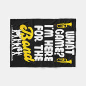 Grappige Marching Band Welk spel ik ben hier voor  Fleece Deken (Voorkant (Horizontaal))