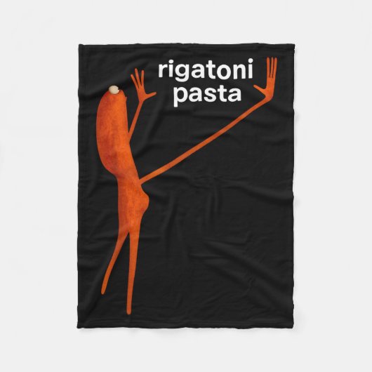 Grappige Marcus De Worm Rigatoni Pasta Virale Meme Fleece Deken (Voorkant)