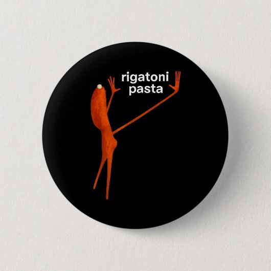 Grappige Marcus De Worm Rigatoni Pasta Virale Meme Ronde Button 5,7 Cm (Voorkant)