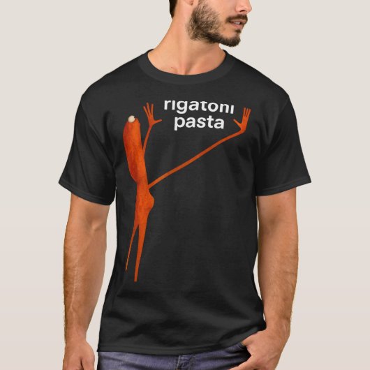 Grappige Marcus The Worm Rigatoni Pasta Virale Mem T-shirt (Voorkant)