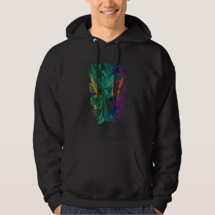Grappige Mardi Gras-carnavalsoptocht met kralenfee Hoodie