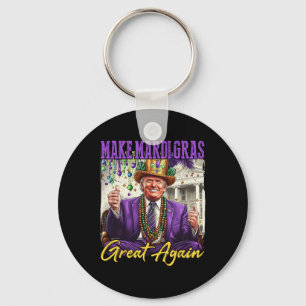 Grappige Mardi Gras Donald Trump Mardi Gras Amerik Sleutelhanger