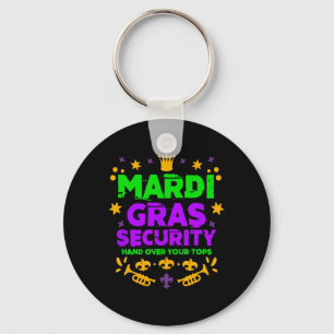 Grappige Mardi Gras Veiligheidsparade Festival Mar Sleutelhanger