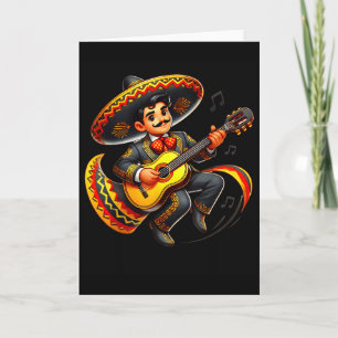 Grappige Mariachi Hoed Cinco De Mayo Gitaar Mannen Kaart