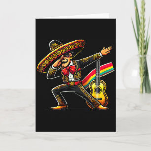 Grappige Mariachi Hoed Cinco De Mayo Gitaar Mannen Kaart