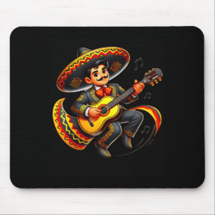 Grappige Mariachi Hoed Cinco De Mayo Gitaar Mannen Muismat