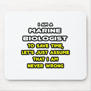 Grappige Marine Bioloog T-shirts en geschenken Muismat