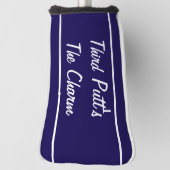 Grappige marine blauwe derde putt is de charme Put Golfheadcover (Draai 90)