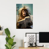Grappige Marmoset Aap Badkamer Print Toilet (Thuiskantoor)