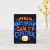 Grappige marshmallow  kaart (Gele Bloem)