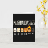 Grappige marshmallow kampvuur kamperen s'mores  kaart (Gele Bloem)