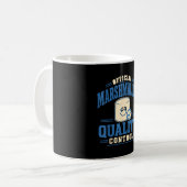Grappige marshmallow liefhebber koffiemok (Voorkant links)