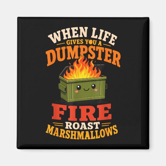 Grappige marshmallow  magneet (Voorkant)