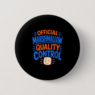 Grappige marshmallow  ronde button 5,7 cm