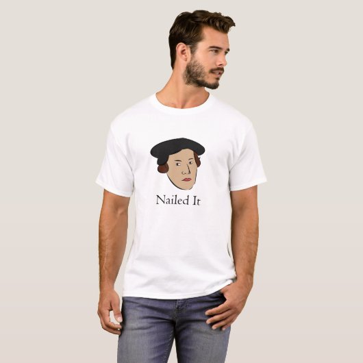 Grappige Martin Luther Reformatie dag cadeau Chris T-shirt (Voorkant volledig)