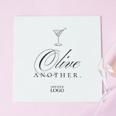 Grappige Martini Olive Bar Restaurant Cocktail Servet