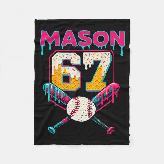 Grappige Mason 67 Zes Zeven Srt Meme Ijs Drip G Fleece Deken (Voorkant)