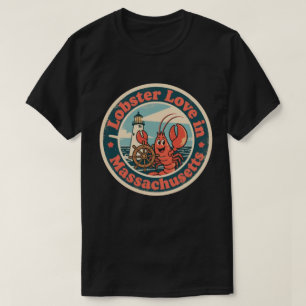 Grappige  Massachusetts Lobster Lighthouse T-shirt