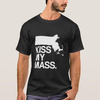 Grappige Massachusetts Slogan State Map T-shirt