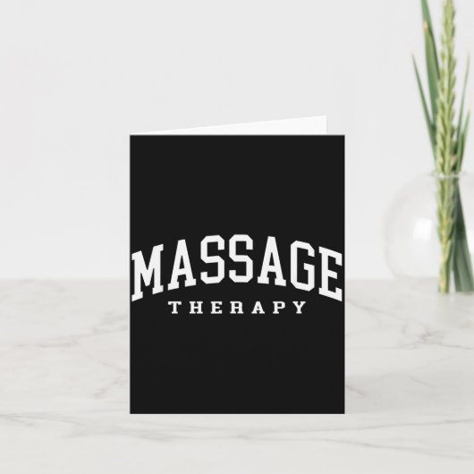 Grappige massage therapeut spier therapie grappig kaart (Voorkant)