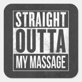 Grappige Massage Therapie Client Gift Vierkante Sticker