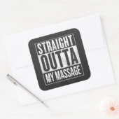 Grappige Massage Therapie Client Gift Vierkante Sticker (Envelop)