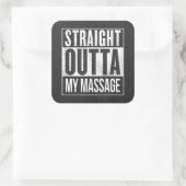 Grappige Massage Therapie Client Gift Vierkante Sticker (Tas)