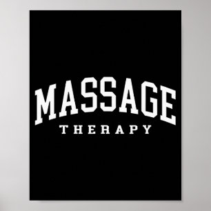 Grappige massagetherapeut spiertherapie grappig poster