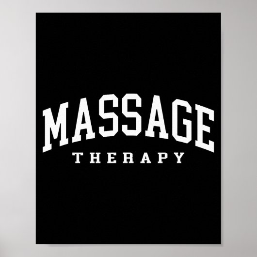 Grappige massagetherapeut spiertherapie grappig poster (Voorkant)