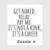 Grappige massagetherapie sticker (Vel)