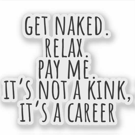 Grappige massagetherapie sticker (Voorkant)