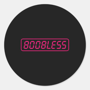 Grappige mastectomie borstchirurgie borstkanker ronde sticker