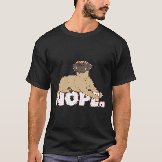 Grappige Mastiff Gift Engelse Mastiff T-shirt (Voorkant)