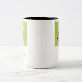 Grappige matcha kattenbeker tweekleurige koffiemok (Center)