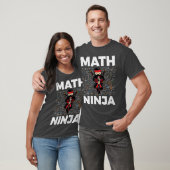 Grappige Math Ninja Voor Wiskunde Docent Student M T-shirt (Unisex)